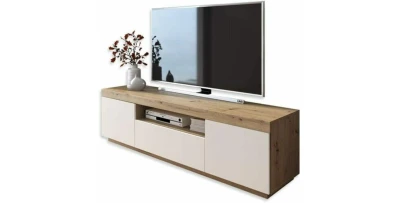 TV-Schrank YORI Lowboard Schrank Wohnzimmer Möbel Eichen Optik Wotan TV-Regal