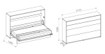 Wandklappbett Bed Concept 120x200 Schrankbett