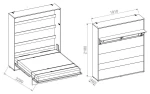 Wandklappbett BED CONCEPT Schrankbett
