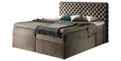 Boxspringbett CHESTERFIELD (120x200) Hotelbett mit 2 Bettkästen