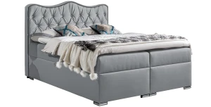 Boxspringbett MONARCH 200x200 Hotelbett Mit Zwei Bettkasten Kontinentales Bett