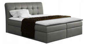 Boxspringbett Dingo 160x200 Hotelbett Mit Zwei Bettkasten Kontinentales Kunstleder Bett