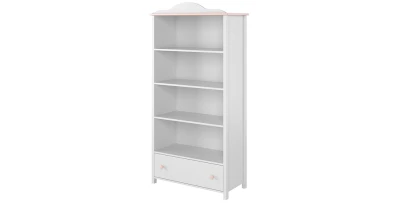 Bücherregal LUNA 2 Mit Regalen Und Schublade Für Mädchen