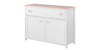 Kommode LUNA 5 mit Zwei Türen Und Einer Schublade Für Mädchen
