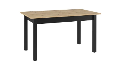 Ausziehbarer Esstisch QUANT 146-186 cm Eiche Artisan Schwarz Loft Tisch