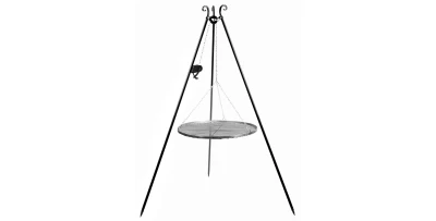Schwenkgrill 180 cm - Grillrost aus Rohstahl 50/60/70/80 cm + Kurbel