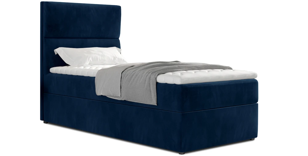 Boxspringbett Arco 90x200 Einzelbett mit Bettkasten