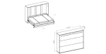 Wandklappbett Concept Pro 4 140x200 Schrankbett