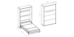 Wandklappbett Concept Pro 120x200 Schrankbett