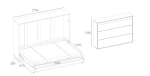 Wandklappbett Concept Pro 120x200 Schrankbett