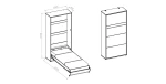 Wandklappbett Concept Pro 90x200 Schrankbett