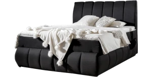 Boxspringbett Vincenzo 160x200 Hotelbett Mit Zwei Bettkasten Gepolstertes Bett