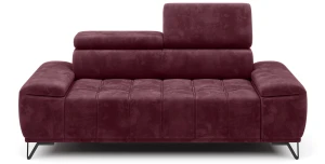 3-Sitzer Sofa PALLADIO III (212x110) mit Relaxfunktion & Kopfstützen