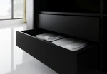 Kleiderschrank MEBLO 270 cm Garderobe mit drei Schiebetüren und Spiegeln