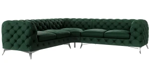 Ecksofa CHELSEA 2+C+2 Chesterfield Eckcouch Symmetrisch 5-Sitzer Polstersofa