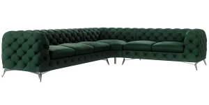 Ecksofa CHELSEA BIS 3+C+2 Chesterfield Eckcouch XXL 6-Sitzer Polstersofa