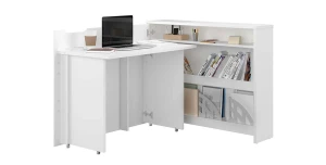 Schreibtisch WORK CONCEPT Weiß ausklappbarer Klappschreibtisch