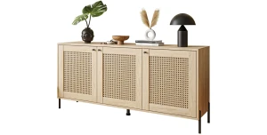 Kommode VIENNA Sideboard mit Wiener Geflecht Puccini Eiche