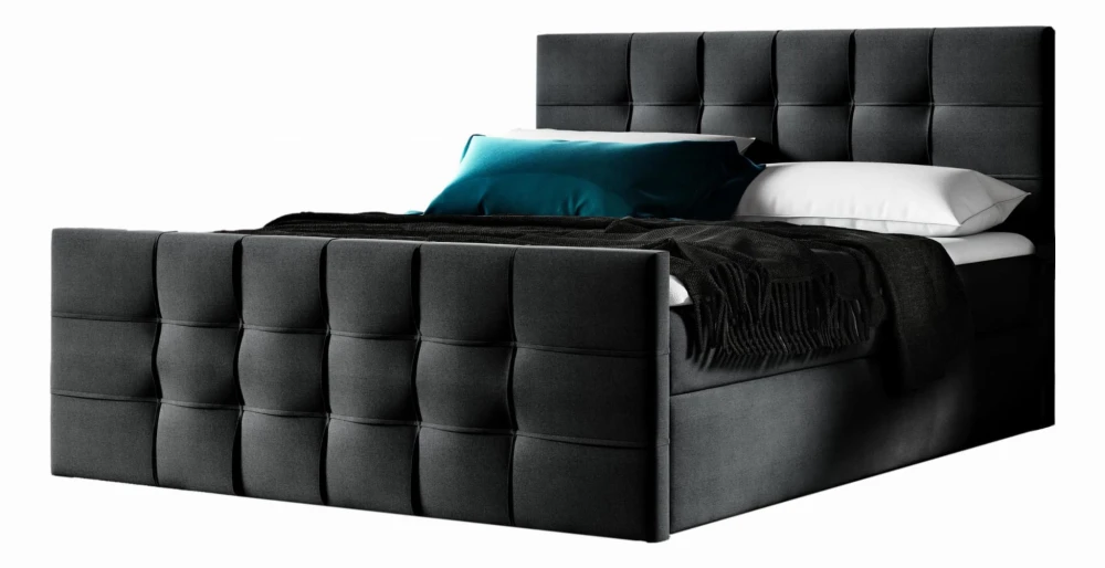 Boxspringbett TOP1 LUX Hotelbett Mit Zwei Bettkasten Kontinentales Bett