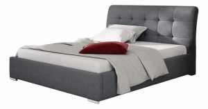 Polsterbett Amber 180x200 mit Lattenrost und Bettkasten