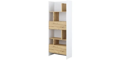 Bücherregal BC-22 Weiß / Eiche für BED CONCEPT Schrankbett 84cm