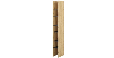 Bücherregal BC-24 Eiche Artisan / Schwarz für BED CONCEPT Schrankbett