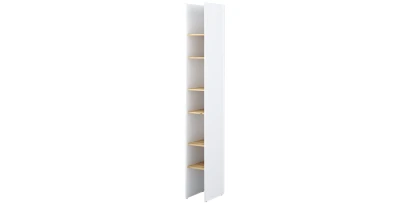 Bücherregal BC-24 Weiß / Eiche für BED CONCEPT Schrankbett 27cm