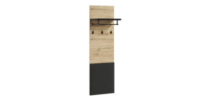 Garderobenpaneel Wandgarderobe QUANT QG-07 40 cm Eiche Artisan, Polster