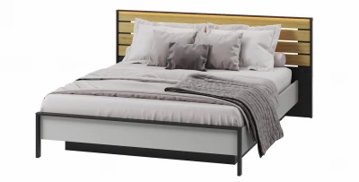 Doppelbett GRIS 160x200  GS-02 mit LED 
