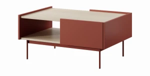 Couchtisch COLOR L-97 Ceramic Red Sofatisch Wohnzimmertisch 97x65