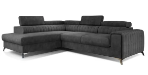 Ecksofa Laurence L-form Schlafsofa Wohnlandschaft Links Rechts Couch Bettkasten