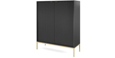 Zweitürige Kommode Nova K-104 weiß/schwarz/grau/grün/Vicenza Eiche