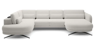 Wohnlandschaft ILUSIO XL (346x205) U-Form, elektrischer Sitz & Relaxfunktion