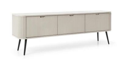 TV-Lowboard ZOVA RTV-168 (168 cm) Rillenfront, abgerundet – Kaschmir