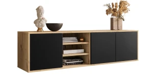 Lowboard TV-Schrank Sanayi mit Regal
