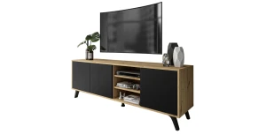 Lowboard TV-Schrank Sanayi III mit Regal