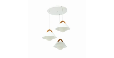 Almitara Hängelampe Weiß 64x110x64