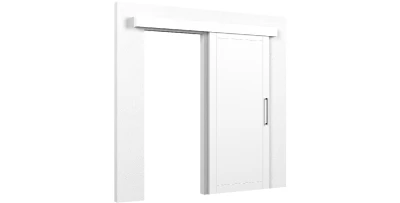 Schiebetüren mit Türschließer Charlise 90x204 weiß 