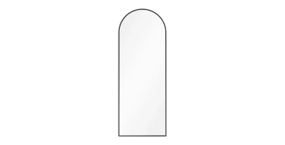 Spiegel mit abgerundeten Ecken Divva 60x160x2,5 Schwarz