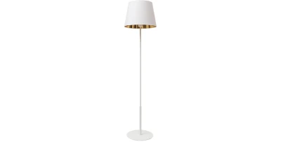 Standleuchten Vespillo weiß/gold 1A 38x38x154 