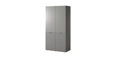 Kleiderschrank Garderobenschrank SANDBOX NOVA 100cm – Grau Matt