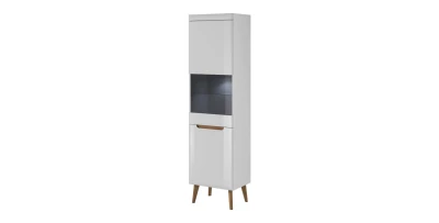 Vitrine Nordi NWT-53 Weiß/Eiche Riviera   