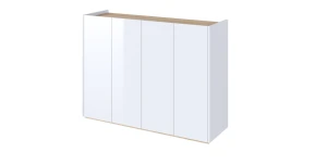 Kommode EASY mit Beleuchtung  EA-02 Weißglanz