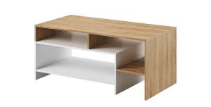 Couchtisch Alva Enkel Eiche, weiß/Craft Eiche, anthrazit 