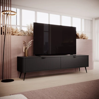 TV-Lowboard 200 cm LANTE 2D schwarz