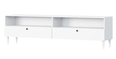 TV-Lowboard mit Schubladen 200 DULLUM weiß 