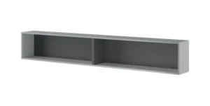 Wandregal BC-30 Grau / Graphit für BED CONCEPT horizontal 211cm