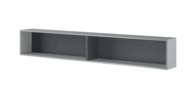 Wandregal BC-30 Grau / Graphit für BED CONCEPT horizontal 211cm