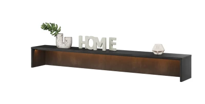 Schreibtischaufsatz mit LED TEEN FLEX TF-07 Raw Steel 110 cm