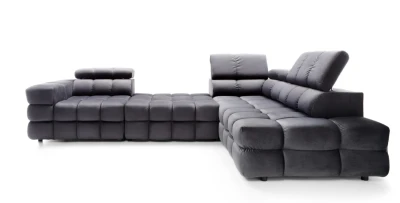 Ecksofa 320x219 cm BUFFALO L-Form Modulares Sofa mit verstellbaren Kopfstützen